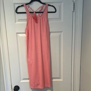 Tommy Bahama Orange gingham high neck spa Dress
